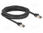 DeLOCK Cable de red RJ45 Cat.6A U/FTP ultraflexible 5 m negro