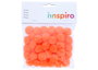Innspiro Pompones de Polipropileno Naranja 25mm 50u.