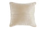 DKD Home Decor Cojín Dorado con Flores Bordadas