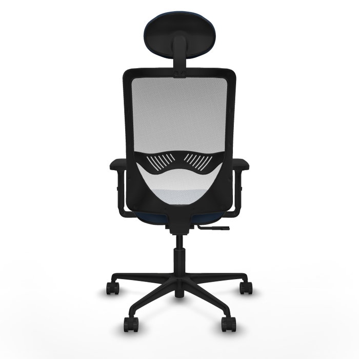 PIQUERAS Y CRESPO Silla de oficina Zulema con Mecanismo Sincro Azul marino y Blanco PIQUERAS Y CRESPO Silla de oficina Zulema con Mecanismo Sincro Azul marino y Blanco