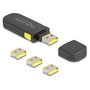 DeLOCK 22031 Bloqueador de puerto USB tipo A, 4 unidades + herramienta de cierre