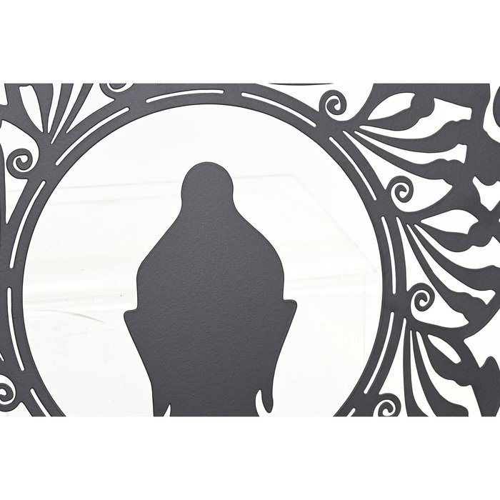 DKD Home Decor Decoración de Pared Metal Buda Surtido de 2 Unidades 40x40 cm