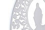 DKD Home Decor Decoración de Pared Oriental Buda Metal Negro Blanco 40 x 40 cm (2 Unidades)