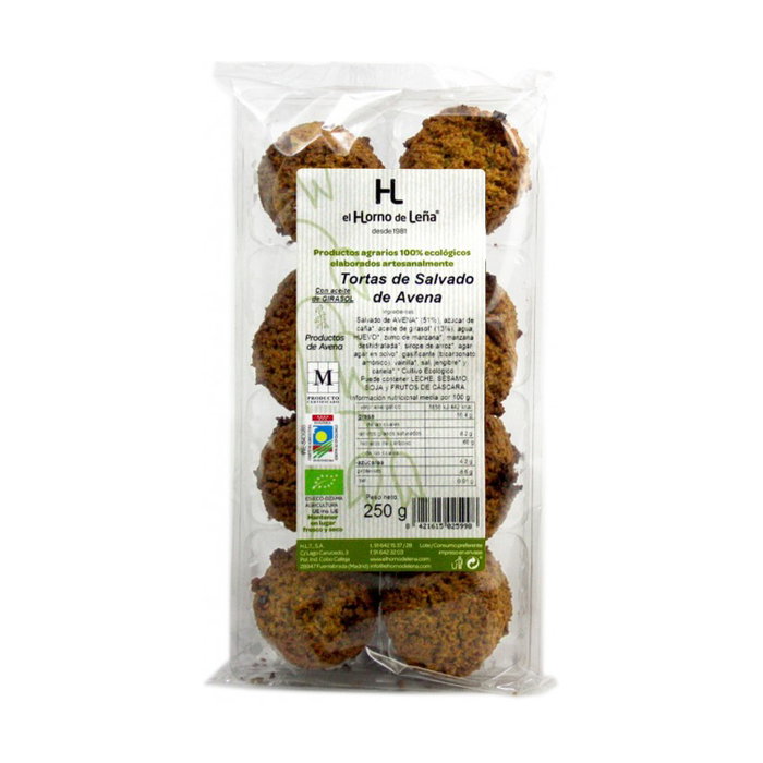 El Horno de Leña Tortas de Salvado de Avena Bio 250 g