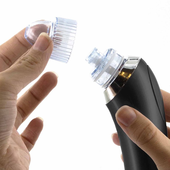 Cosmetic Club Aspirador Puntos Negros Facial USB 4 Puntas Intercambiables 5 Niveles Potencia