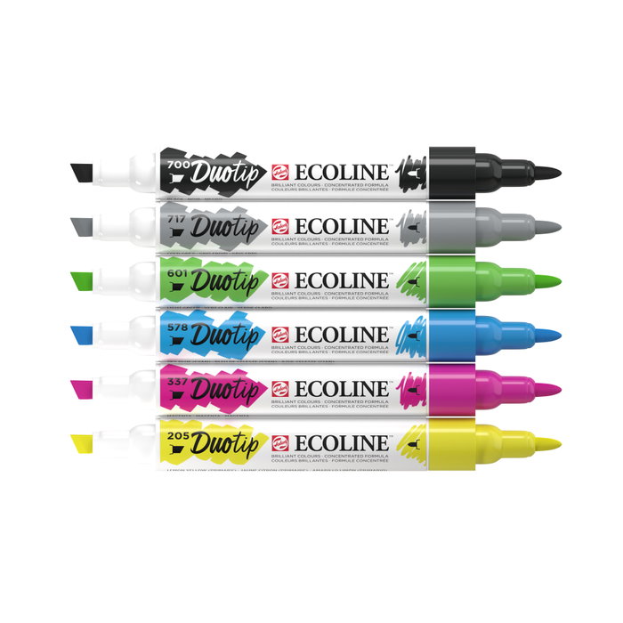 Ecoline Ecoline Duotip Estuche Básico de 6 Colores Ecoline Ecoline Duotip Estuche Básico de 6 Colores