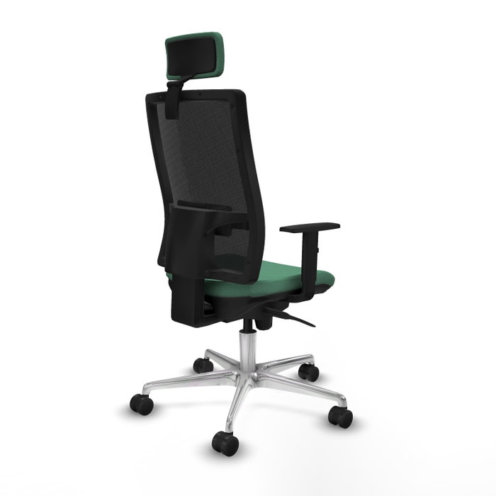 PIQUERAS Y CRESPO Silla de oficina Horna Verde esmeralda con mecanismo Sincro
