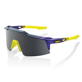 100 PICS Speedcraft SL - Gafas de sol con lente humo, marco mate metálico, color Brights