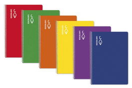 Bloc Escolofi Tapa Dura A4 80H Milimetrado 3X3X16 70G Rojo (Set de 5)