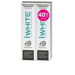 Iwhite Pasta Dental Blanqueadora para Manchas Oscuras con Carbón Activo Pack 2 x 75 ml