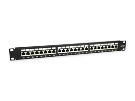 Equip Patch Panel 24 Puertos RJ45 Cat6a 1U Negro