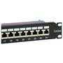 Equip 326625 Patch Panel 19" 1U 24 Puertos RJ45, Categoría 6A (Cat6A), Negro