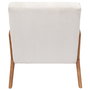 Home Deco Factory Butaca Scott Beige Poliéster Acanalado 64.5x83.5x75 cm