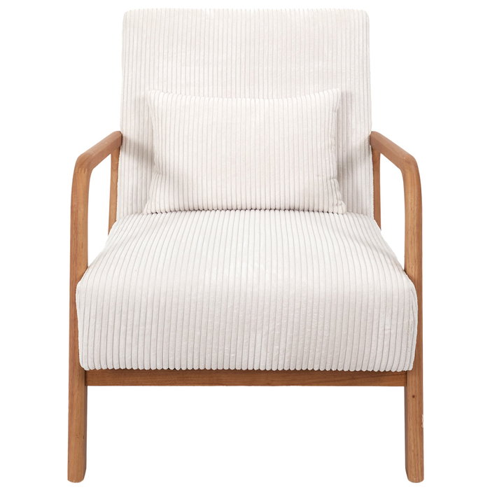 Home Deco Factory Butaca Scott Beige Colección Cocooning - Estructura Madera Hevea, Tejido Poliéster Home Deco Factory Butaca Scott Beige Colección Cocooning - Estructura Madera Hevea, Tejido Poliéster