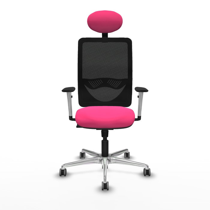 PIQUERAS Y CRESPO Silla de oficina Zulema con mecanismo Sincro, Rosa y Negro PIQUERAS Y CRESPO Silla de oficina Zulema con mecanismo Sincro, Rosa y Negro
