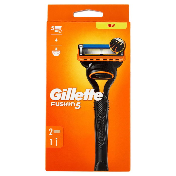 Gillette Fusion Razor + 2 Blades Gillette Fusion Razor + 2 Blades