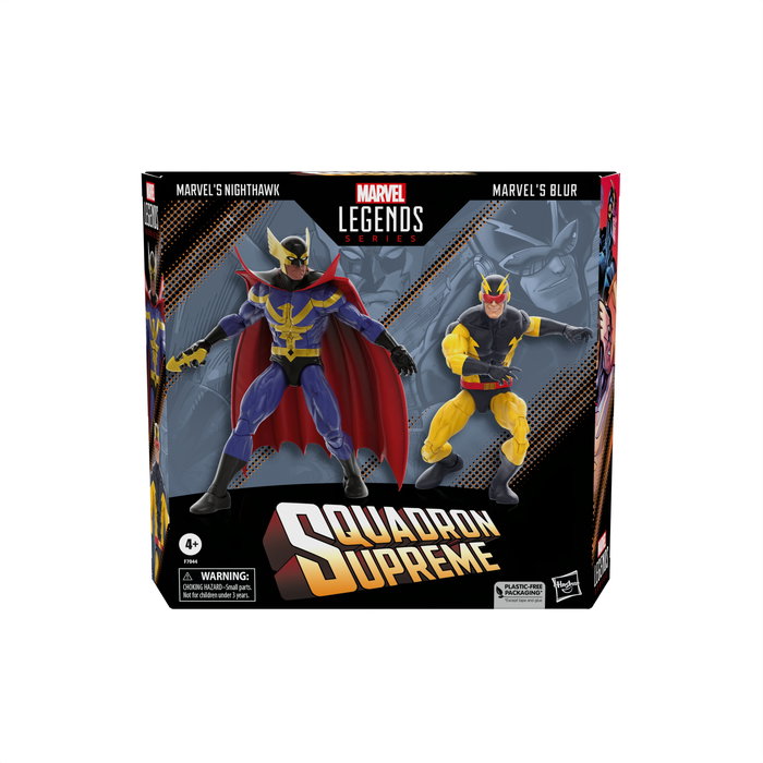 Hasbro Pack 2 Figuras Marvel Legends Nighthawk y Blur Escala 15cm Universo Marvel Figuras Coleccionables con Accesorios Set de 2 Figuras para Fans de Marvel