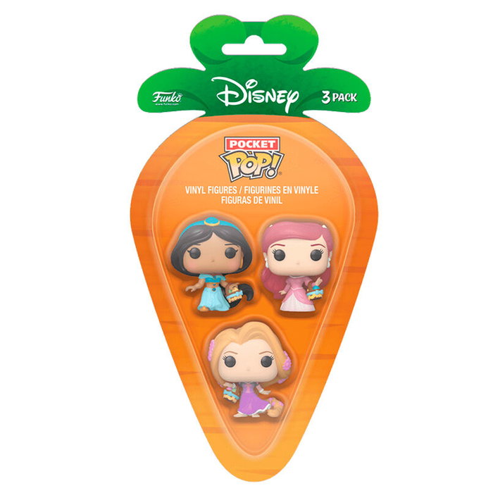 Funko POP Disney Princesas Rapunzel, Ariel, Jazmín Figura Set Pascua