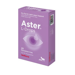 Vetnova Aster L-Drops para Perros o Gatos - 20 Monodosis de 0,5 ml - Suplemento Líquido