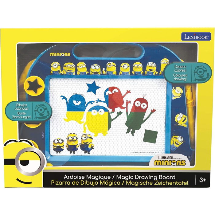 Lexibook Pizarra Mágica Minions Formato A5 con accesorios magnéticos