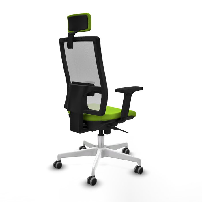 PIQUERAS Y CRESPO Silla de oficina Horna Pistacho y Blanco con Mecanismo Sincro PIQUERAS Y CRESPO Silla de oficina Horna Pistacho y Blanco con Mecanismo Sincro