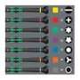 Wera 05073675001 Kraftform Micro-Set Juego de Destornilladores 12 Piezas Phillips Torx