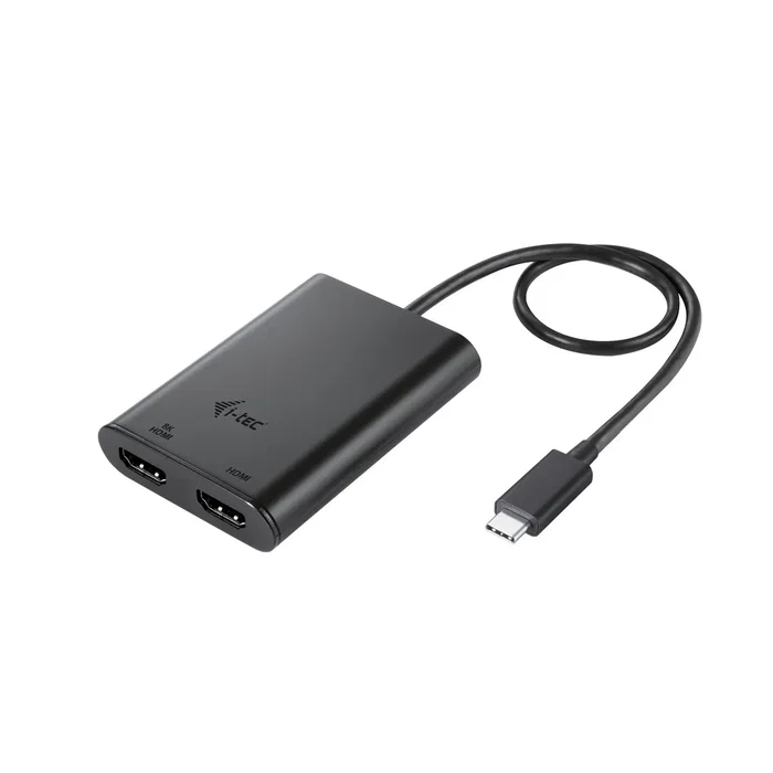 i-tec Adaptador de Vídeo USB-C C31DUAL4K60HDMI a 2x HDMI con Resolución 1x 8K/30Hz o 2x 4K/60Hz para Portátil, PC, Thunderbolt 3/4