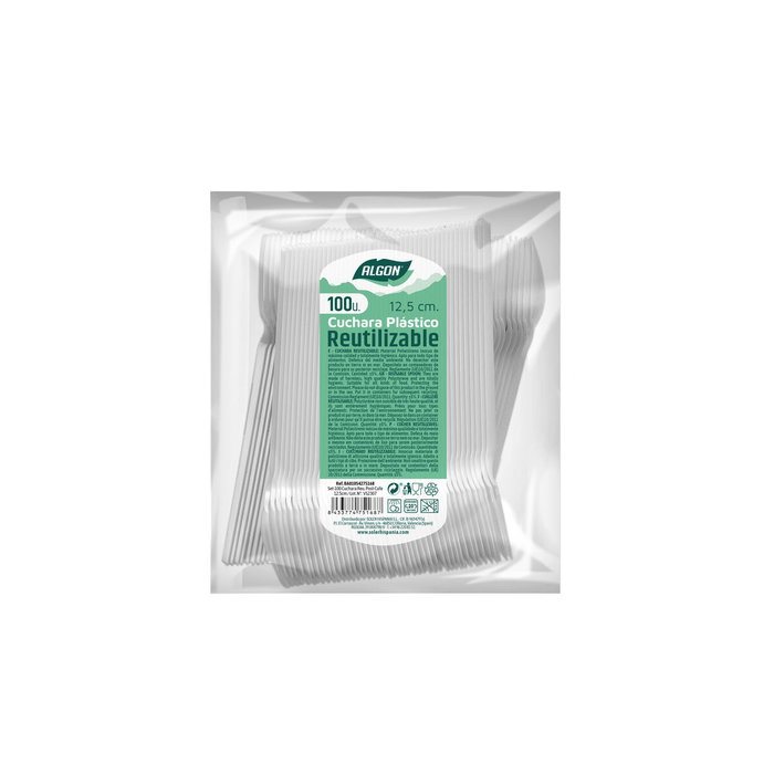 Algon Set de 20 Cucharas Eco para Café o Postre de 12.5 cm Algon Set de 20 Cucharas Eco para Café o Postre de 12.5 cm