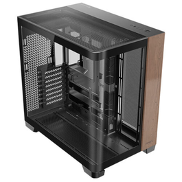 Antec C8 Curve Wood Full Tower PC Negro, Transparente, Madera
