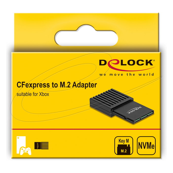 DeLOCK 61089 Adaptador de CFexpress a M.2 para Videoconsolas