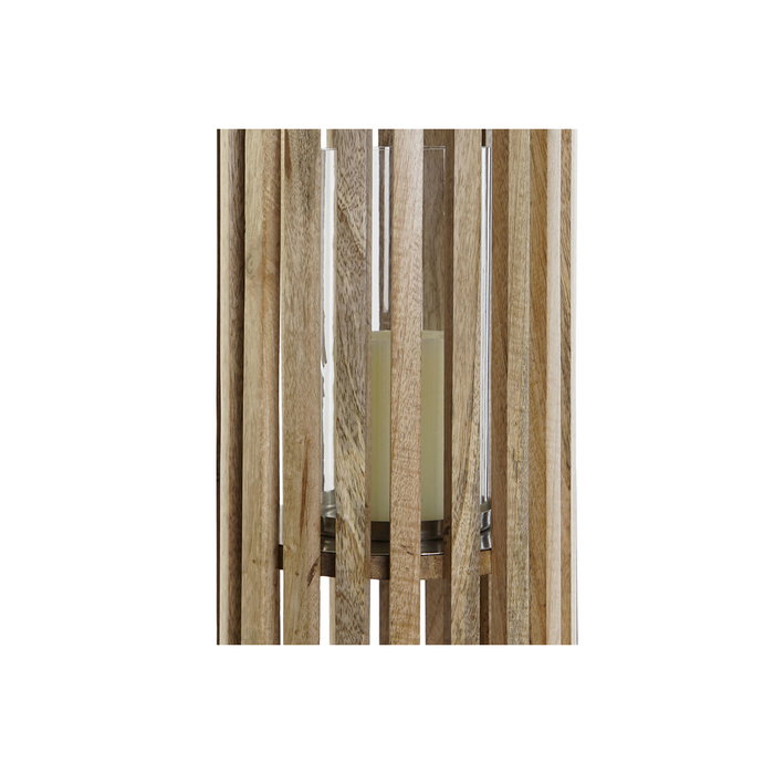 DKD Home Decor Portavelas Mango Cristal Marrón DKD Home Decor Portavelas Mango Cristal Marrón