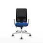 PIQUERAS Y CRESPO Silla de oficina Horna con mecanismo Sincro/Traslack Azul y Negro
