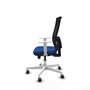 PIQUERAS Y CRESPO Silla de oficina Horna con mecanismo Sincro/Traslack Azul y Negro