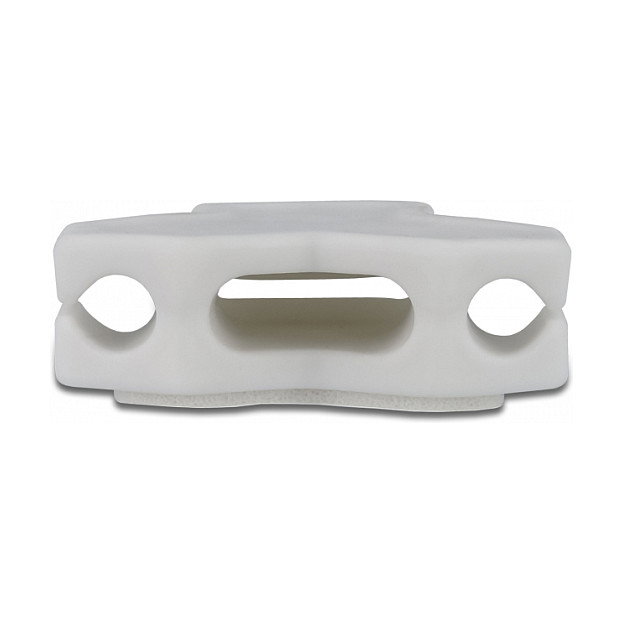 DeLOCK Sujetacables autoadhesivo con 3 pasacables, 2 piezas, Blanco DeLOCK Sujetacables autoadhesivo con 3 pasacables, 2 piezas, Blanco