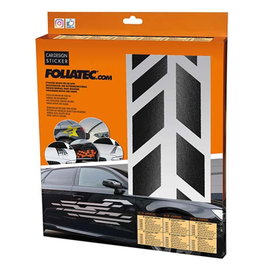 Foliatec Vinilo Decorativo Diseño Sombras Negro Mate 77 x 9 cm (2 piezas)