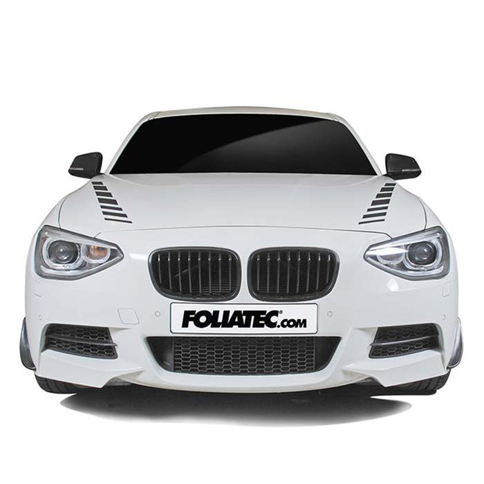 Foliatec Vinilo Decorativo para Coche Diseño Sombras Negra Mate 77 x 9 cm 2 Piezas FO33923