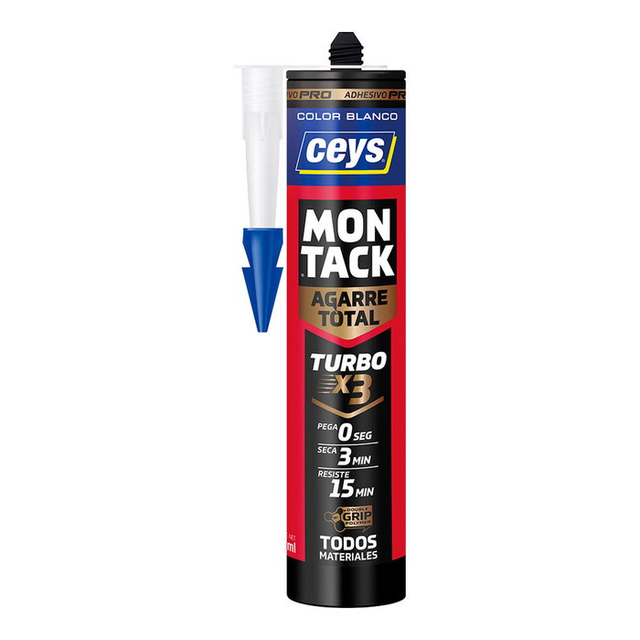 Ceys Montack Turbo Adhesivo de Montaje Blanco 290 ml Ceys Montack Turbo Adhesivo de Montaje Blanco 290 ml
