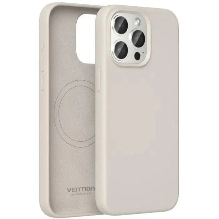 Vention KUEM0-30 Funda de Silicona con MagSafe Compatible con iPhone 14 Pro - Gris Grava