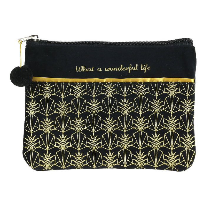 Home Deco Factory Neceser Estuche Home Deco Art 20x15 cm Aterciopelado Estilo Art Decó