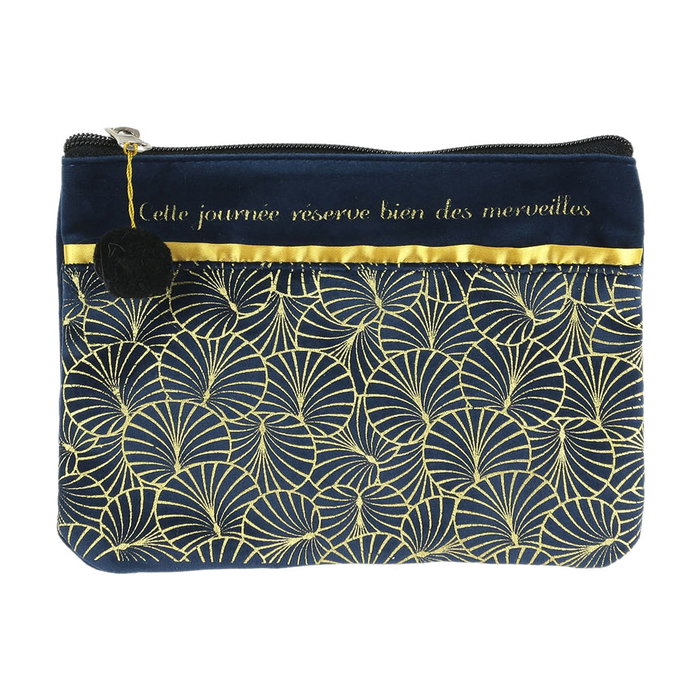 Home Deco Factory Neceser Estuche Home Deco Art 20x15 cm Aterciopelado Estilo Art Decó