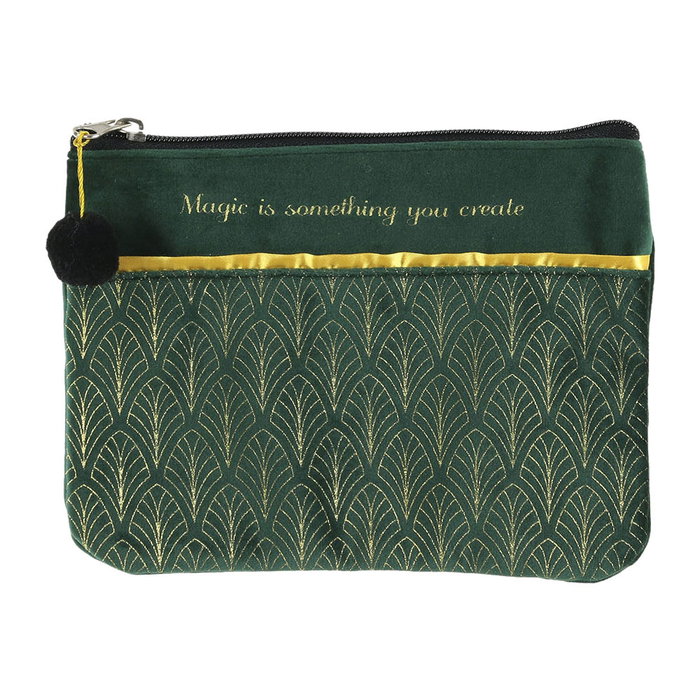 Home Deco Factory Neceser Estuche Home Deco Art 20x15 cm Aterciopelado Estilo Art Decó