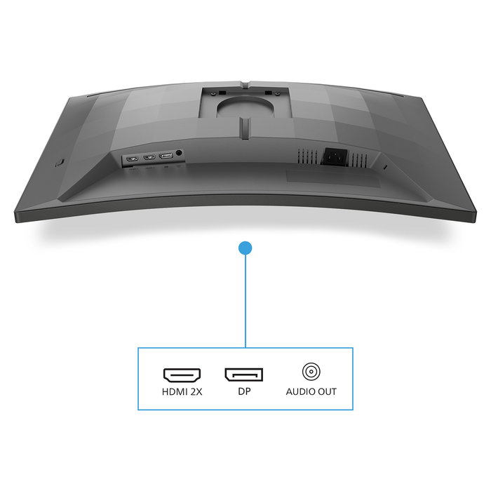 Philips Evnia 5000 27M2C5200W/00 Monitor Gaming Curvo 27" Full HD 1920x1080 280Hz Fast VA 0.3ms 1500R 2xHDMI 2.0 DisplayPort 1.4 HDR10