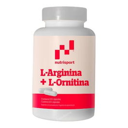 NUTRISPORT L-Arginina L-Ornitina 500Mg 100 Cápsulas