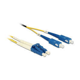 DeLOCK Cable de fibra óptica LC a SC Singlemode OS2 1 m