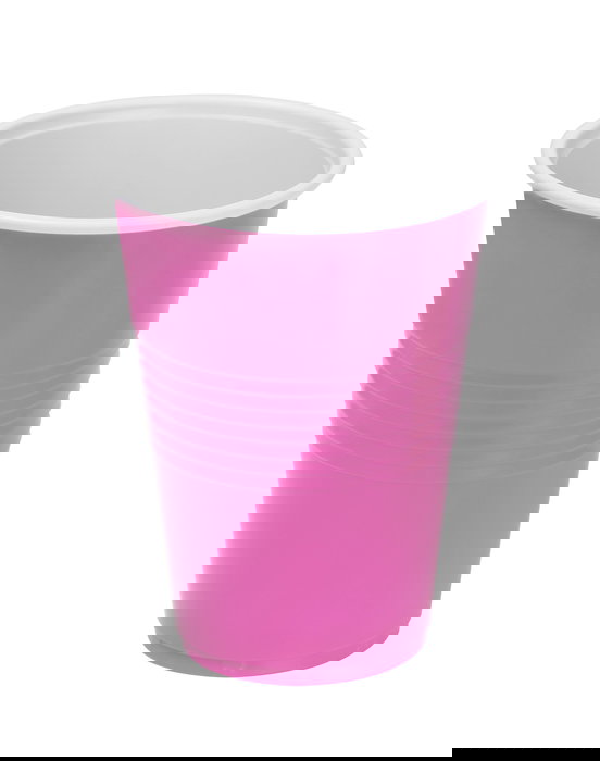 Algon Set 10 Vasos Bicolor Rosa-Blanco 450cc (18 Unidades)