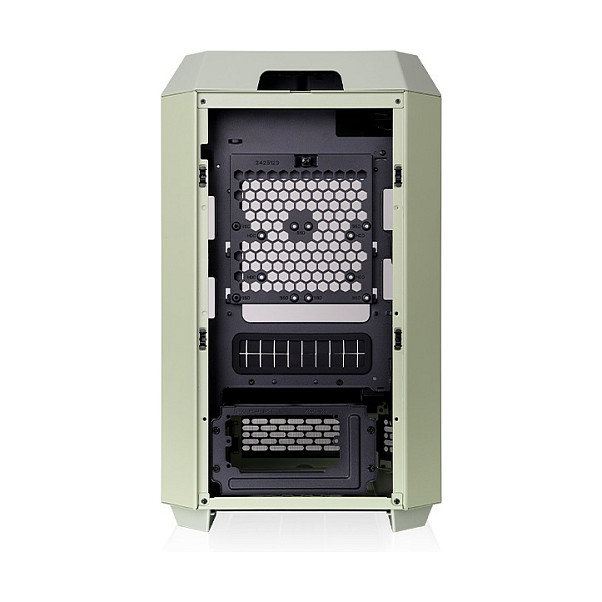 Thermaltake The Tower 250 TG Matcha Green Mini Tower PC Verde, Factor de Forma Mini-ITX, Ventana Lateral, Pantalla LCD 3.9", 2 Ventiladores 120 mm