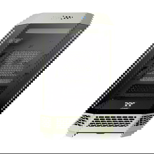 Thermaltake The Tower 250 TG Matcha Green Mini Tower PC Verde, Factor de Forma Mini-ITX, Ventana Lateral, Pantalla LCD 3.9", 2 Ventiladores 120 mm