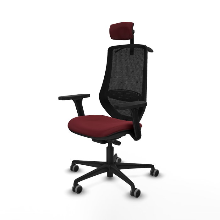 PIQUERAS Y CRESPO Silla de oficina Mardos con mecanismo Sincro/Traslack, Granate y Negro PIQUERAS Y CRESPO Silla de oficina Mardos con mecanismo Sincro/Traslack, Granate y Negro