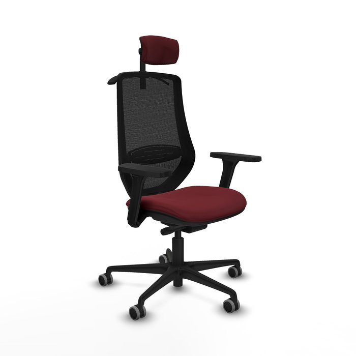 PIQUERAS Y CRESPO Silla de oficina Mardos con mecanismo Sincro/Traslack, Granate y Negro PIQUERAS Y CRESPO Silla de oficina Mardos con mecanismo Sincro/Traslack, Granate y Negro