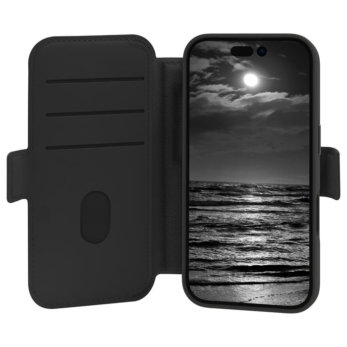 Dbramante1928 Funda Lynge MS ICON para iPhone 16 - Folio Negro con Cierre Magnético, Compatible con MagSafe y 3 Bolsillos para Tarjetas Dbramante1928 Funda Lynge MS ICON para iPhone 16 - Folio Negro con Cierre Magnético, Compatible con MagSafe y 3 Bolsillos para Tarjetas